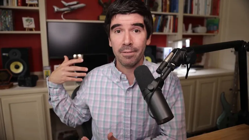 Armando J. Perez-Carreno at the mic hosting The Web Talk Show, episode 83: Why Your First AI Project Probably Shouldn't Be a Chatbot